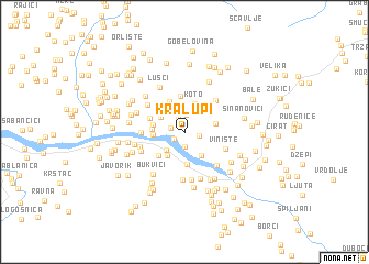 map of Kralupi