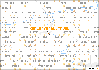 map of Kralupy nad Vltavou