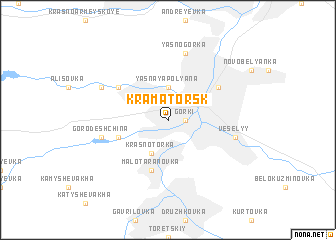 map of Kramatorsʼk