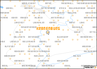map of Kranenburg