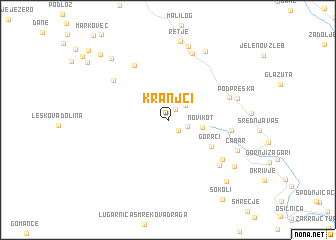 map of Kranjci
