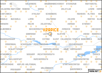 map of Krapice