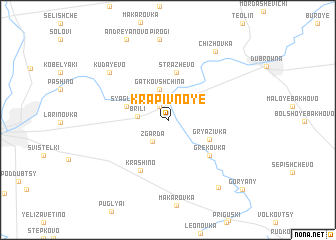 map of Krapivnoye