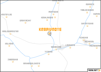 map of Krapivnoye