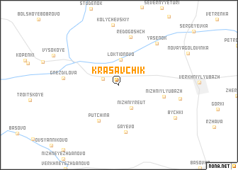 map of Krasavchik