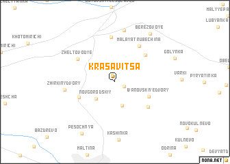 map of Krasavitsa