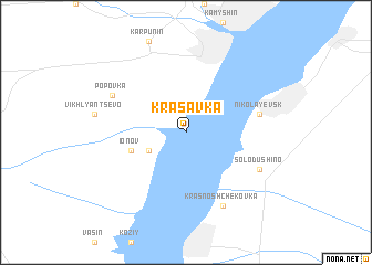 map of Krasavka