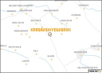 map of Krasavskiye Dvoriki