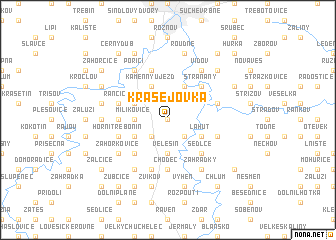 map of Krasejovka