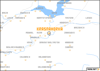 map of Krásna Hôrka