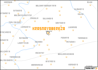 map of Krasnaya Berëza