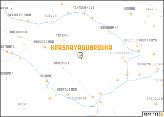 map of Krasnaya Dubrovka