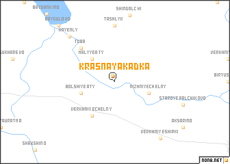 map of Krasnaya Kadka