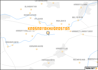 map of Krasnaya Khvorostan\