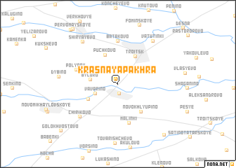 map of Krasnaya Pakhra