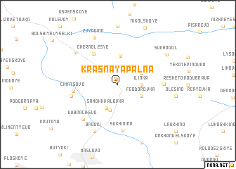 map of Krasnaya Pal\