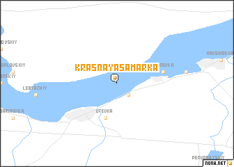 map of Krasnaya Samarka