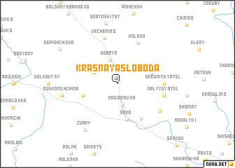 map of Krasnaya Sloboda