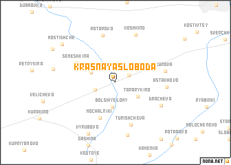 map of Krasnaya Sloboda