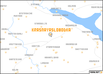 map of Krasnaya Slobodka