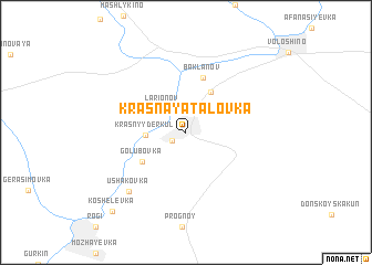 map of Krasnaya Talovka