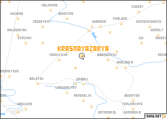 map of Krasnaya Zarya