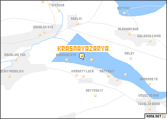 map of Krasnaya Zarya