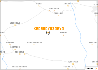 map of Krasnaya Zarya