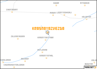 map of Krasnaya Zvezda