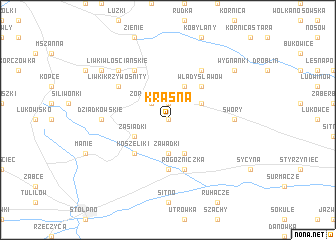 map of Krasna