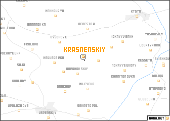 map of Krasnenskiy