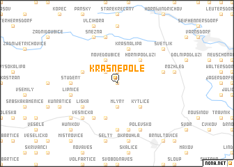 map of Krásné Pole