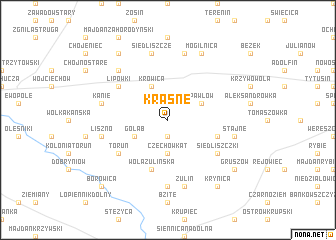 map of Krasne