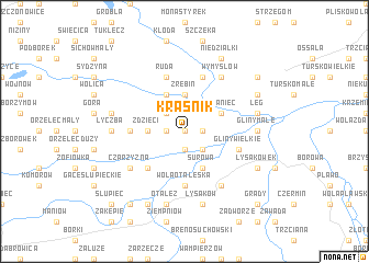 map of Kraśnik