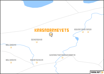 map of Krasnoarmeyets