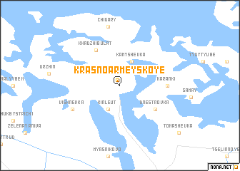 map of Krasnoarmeyskoye