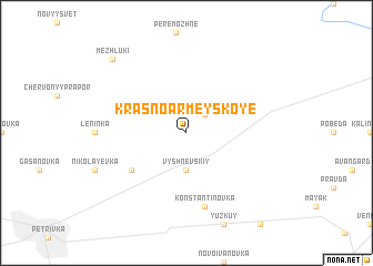 map of Krasnoarmeyskoye