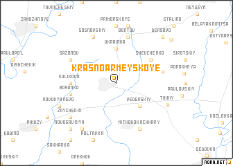 map of Krasnoarmeyskoye