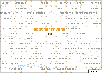map of Krasnodęby Nowe