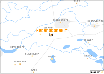 map of Krasnodonskiy