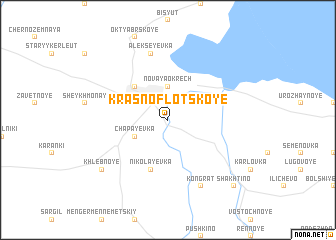 map of Krasnoflotskoye