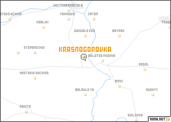 map of Krasnogorovka