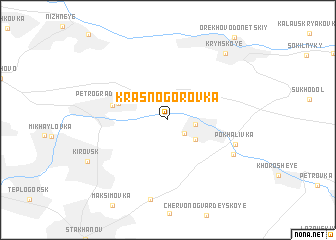 map of Krasnogorovka