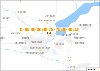 map of Krasnokokshaysk Yoshkar-Ola