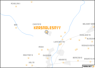 map of Krasnolesnyy