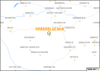 map of Krasnoluchka