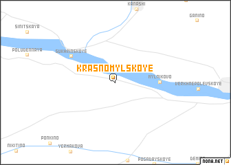 map of Krasnomyl\