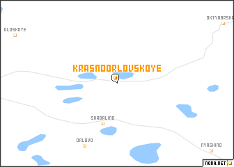 map of Krasnoorlovskoye