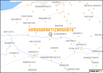 map of Krasnopartizanskoye