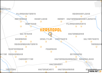 map of Krasnopolʼ